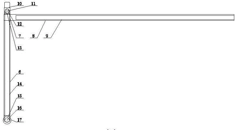 Parking device with telescopic guide rail