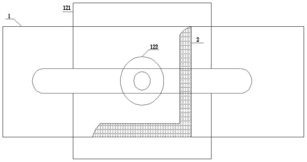 Fixed device for curb side ditch formworks in tunnel