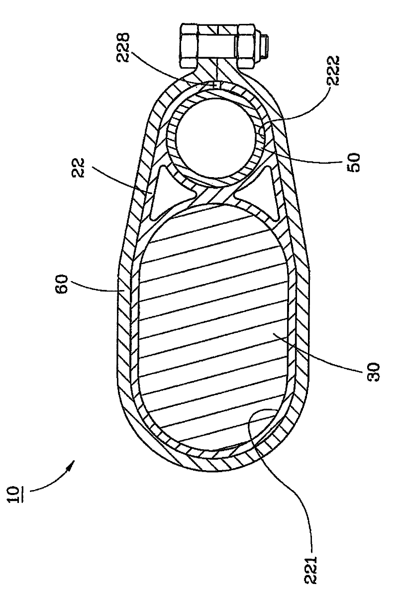 Electric bicycle frame capable of hiding battery in middle tube