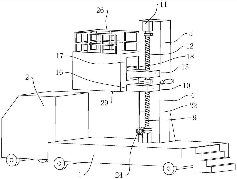 Bridge cast-in-place box girder in-span non-bearing convenient construction support