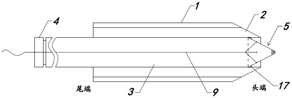 Puncture assembly suitable for atrial septum