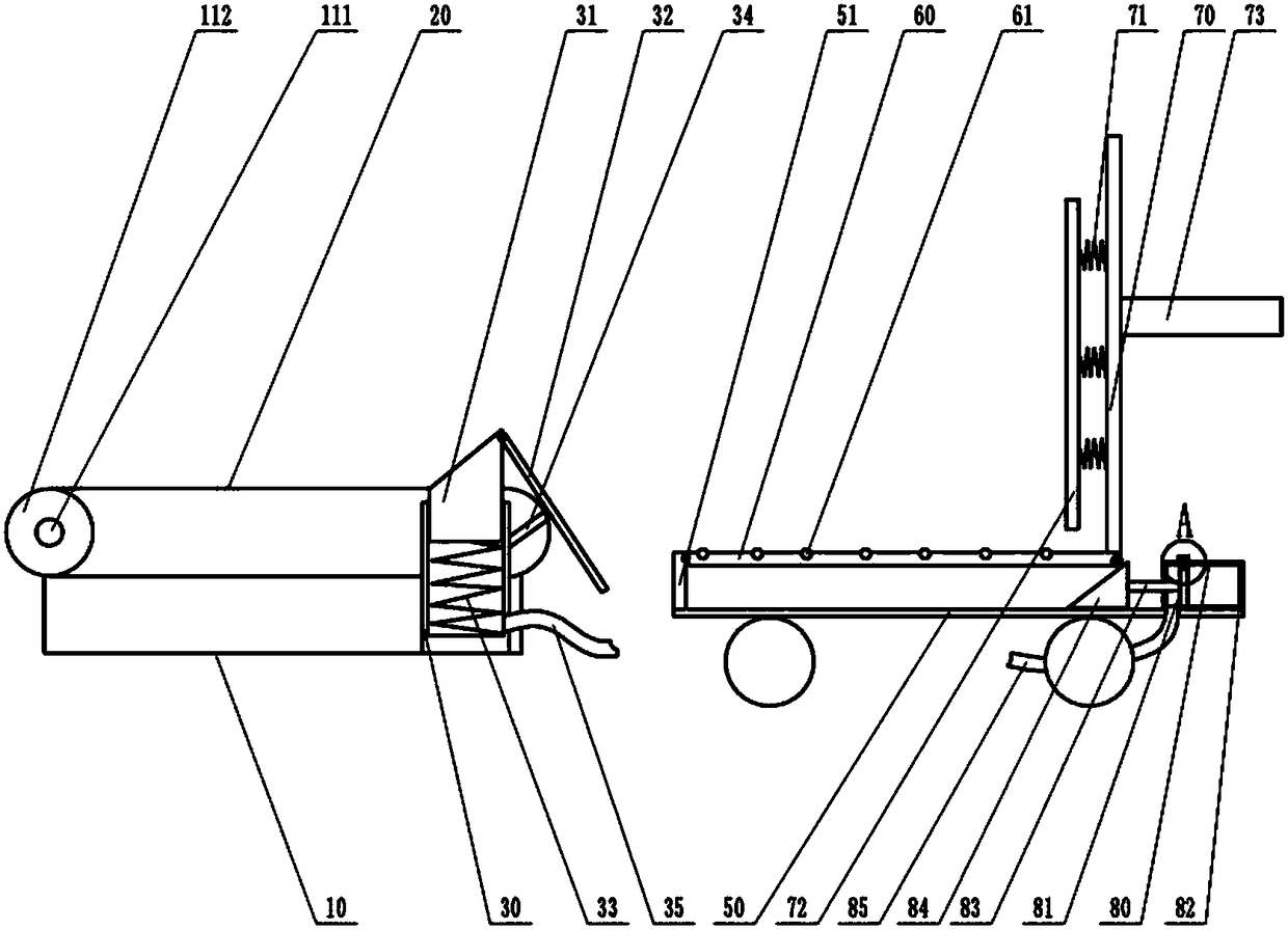 Cargo transfer transportation device