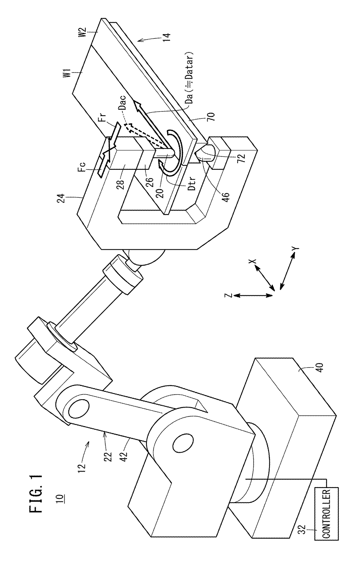 Friction stir welding device, friction stir welding system, and friction stir welding method