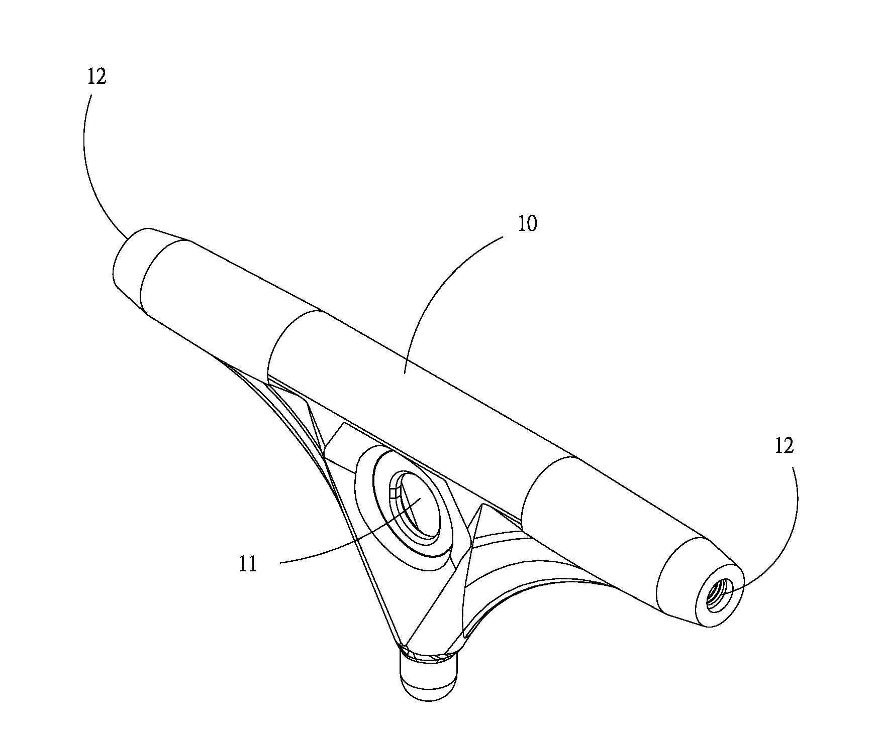 Wheel frame for a skateboard