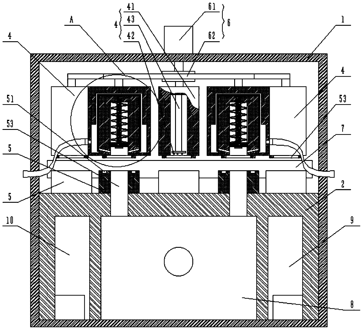 Building coiled material detection device