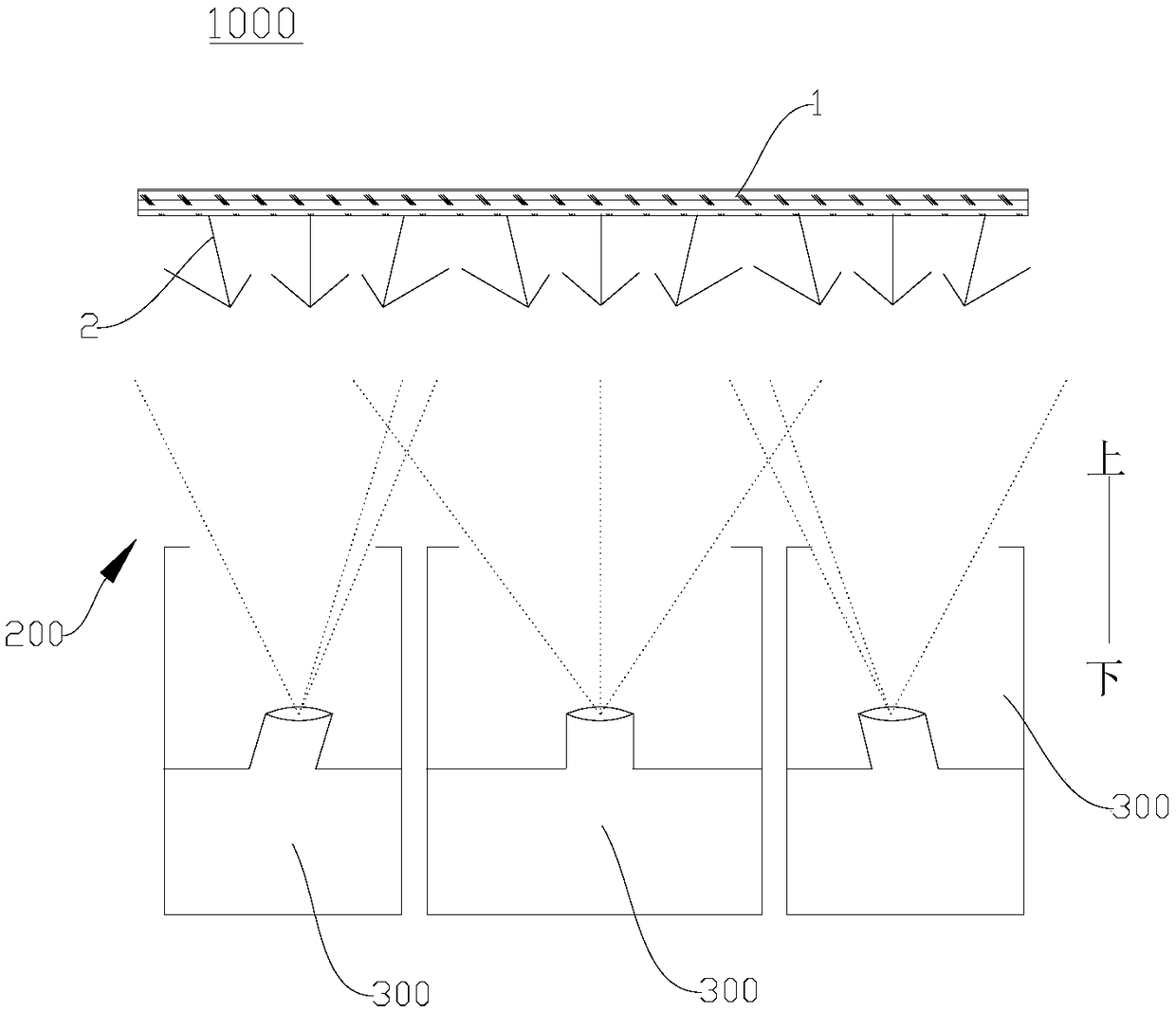 Baffle device for evaporation equipment and evaporation equipment