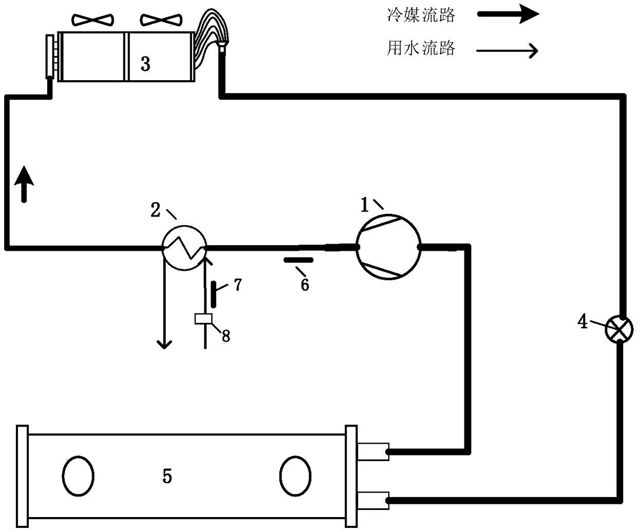 Heat pump system control method, heat pump system and air conditioner