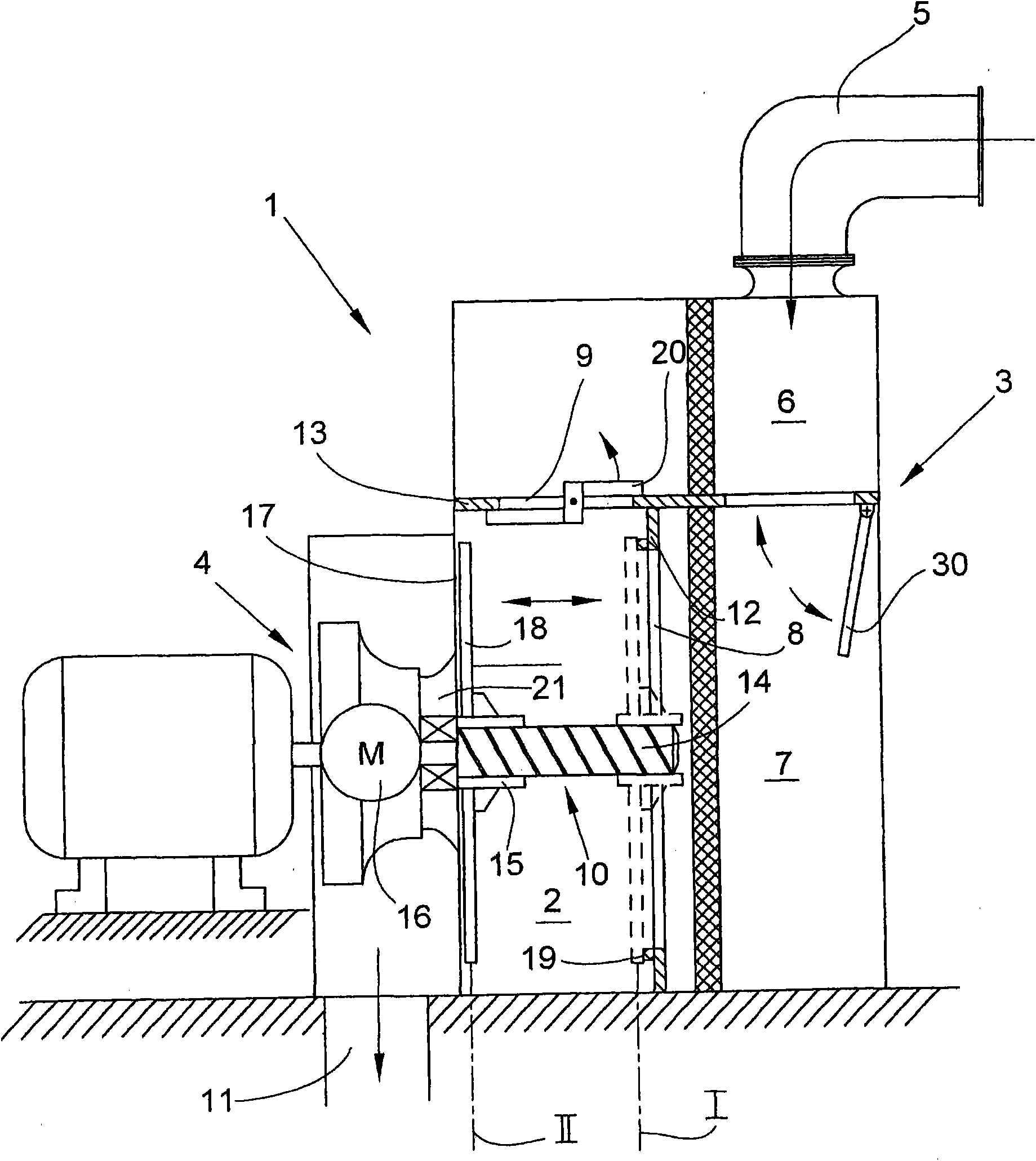 Filter device for a textile machine for the production of cross-wound spools