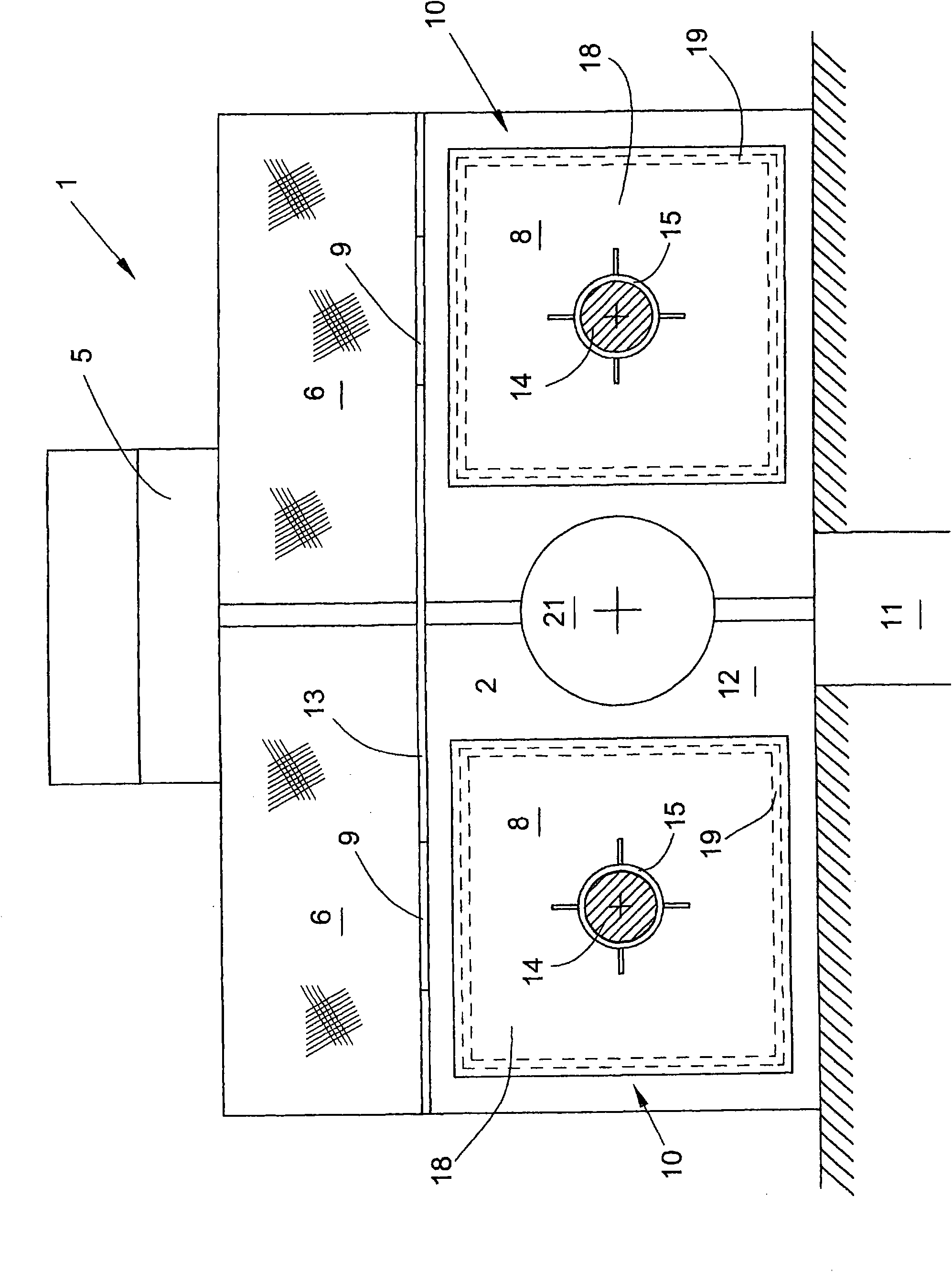 Filter device for a textile machine for the production of cross-wound spools