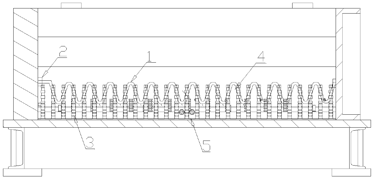 Constant-temperature mineral casting device sleeving machine tool mold and manufacturing method thereof