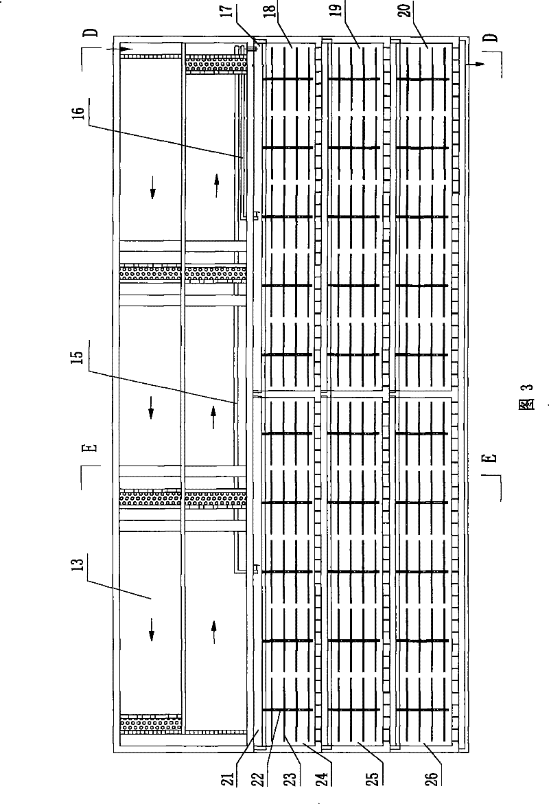 Livestock and poultry raising sewage disposal process and disposal system thereof