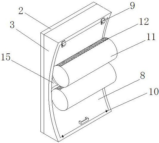 A prefabricated building exterior wall thermal insulation decorative slab