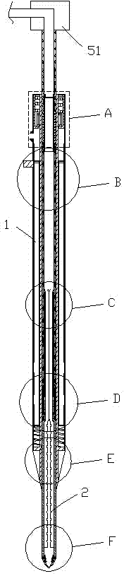 Rapid bloating-relieving and digestion-promoting device for treating bloating in rumen