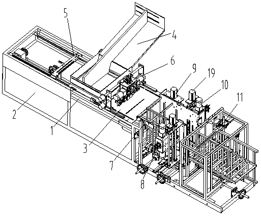 Cardboard three-way cutting machine