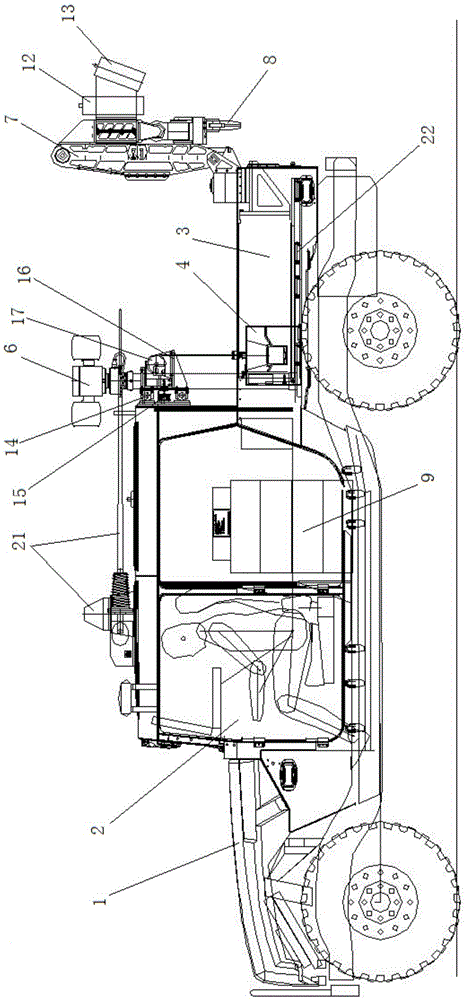 Vehicle-mounted disposal system for nuclear biochemical contaminants