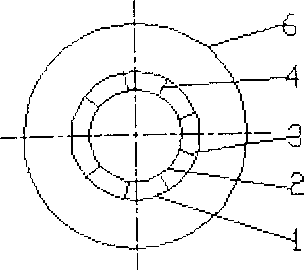 Circulation fluidized bed swirl-direct flow composite fluidizing device