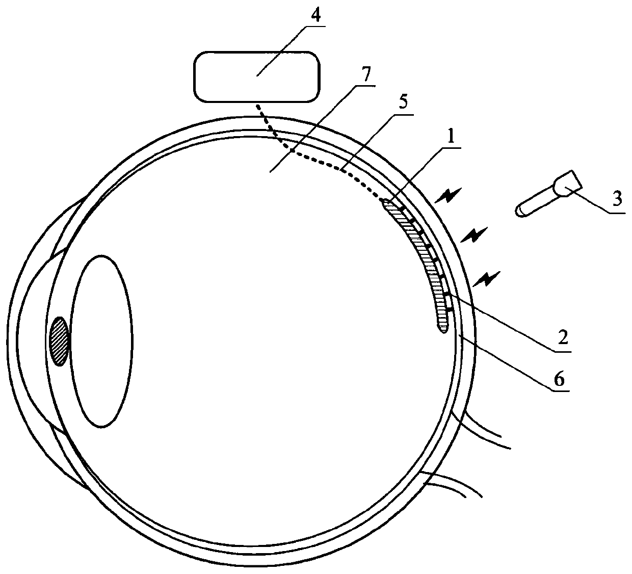 Visual prosthesis microelectrode array capable of generating converged virtual electrodes