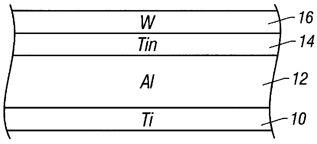 Method of making an interconnect using a tungsten hard mask