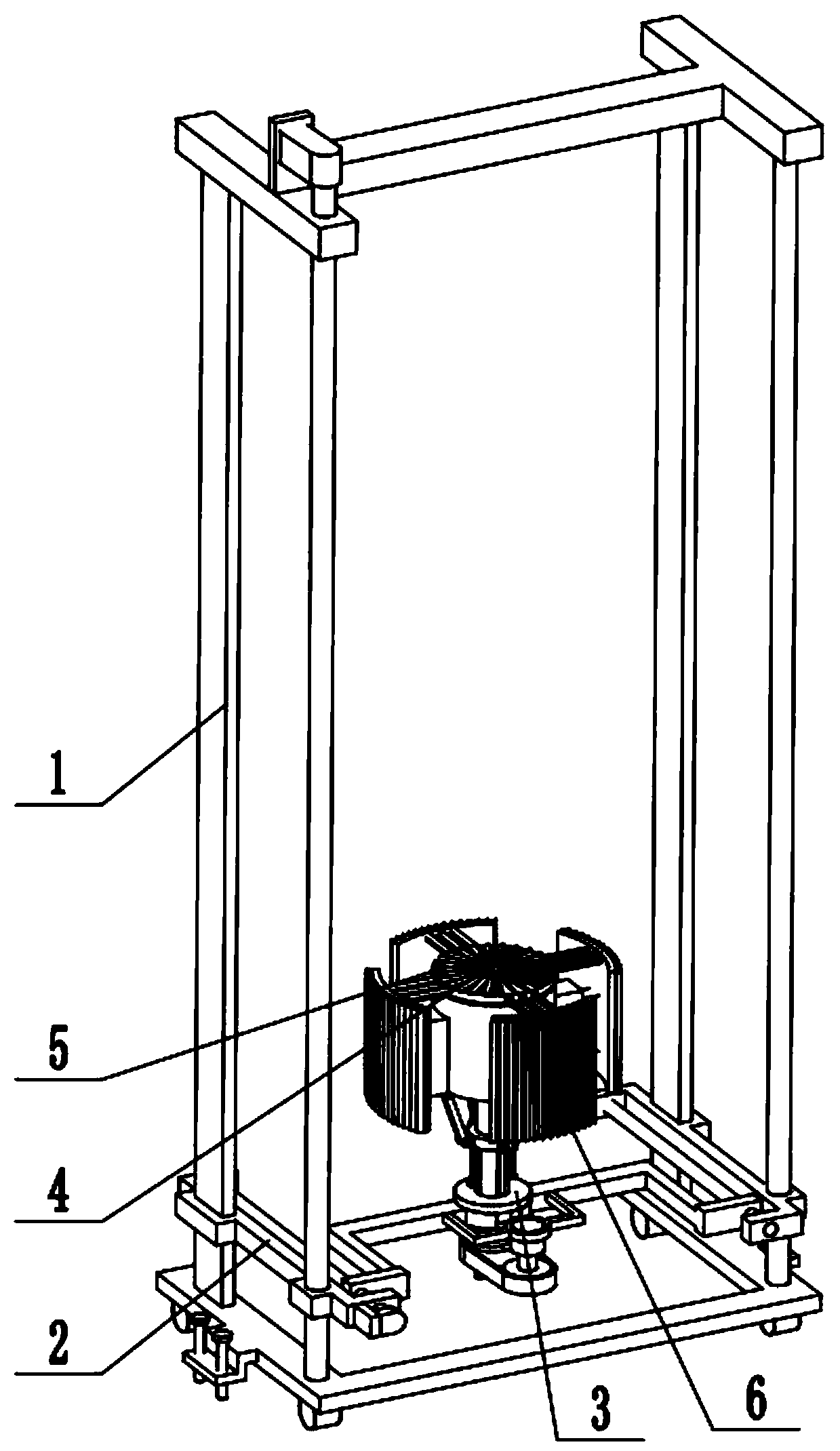 Building wall groove digging device