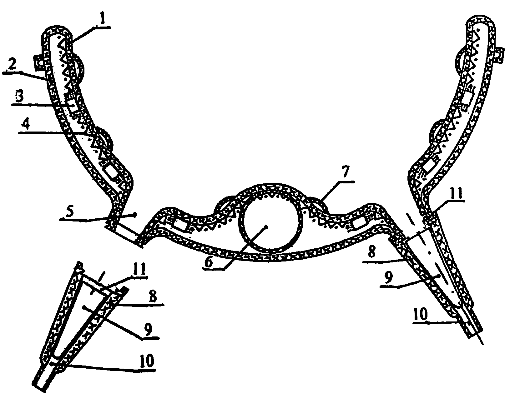 Multifunctional health protection device for udders of cows