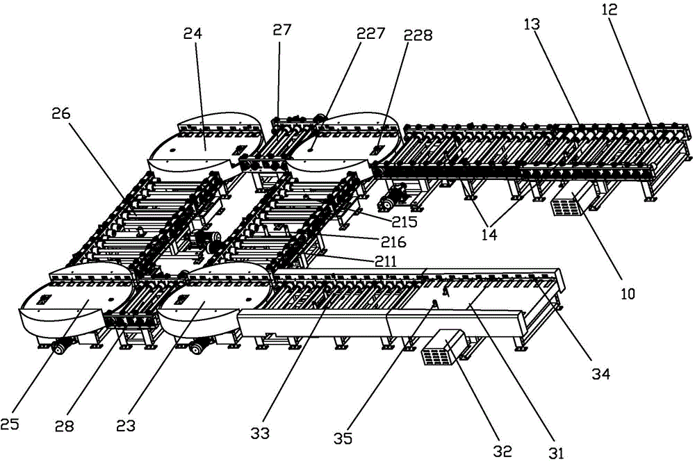 Automatic intelligent filling and conveying device