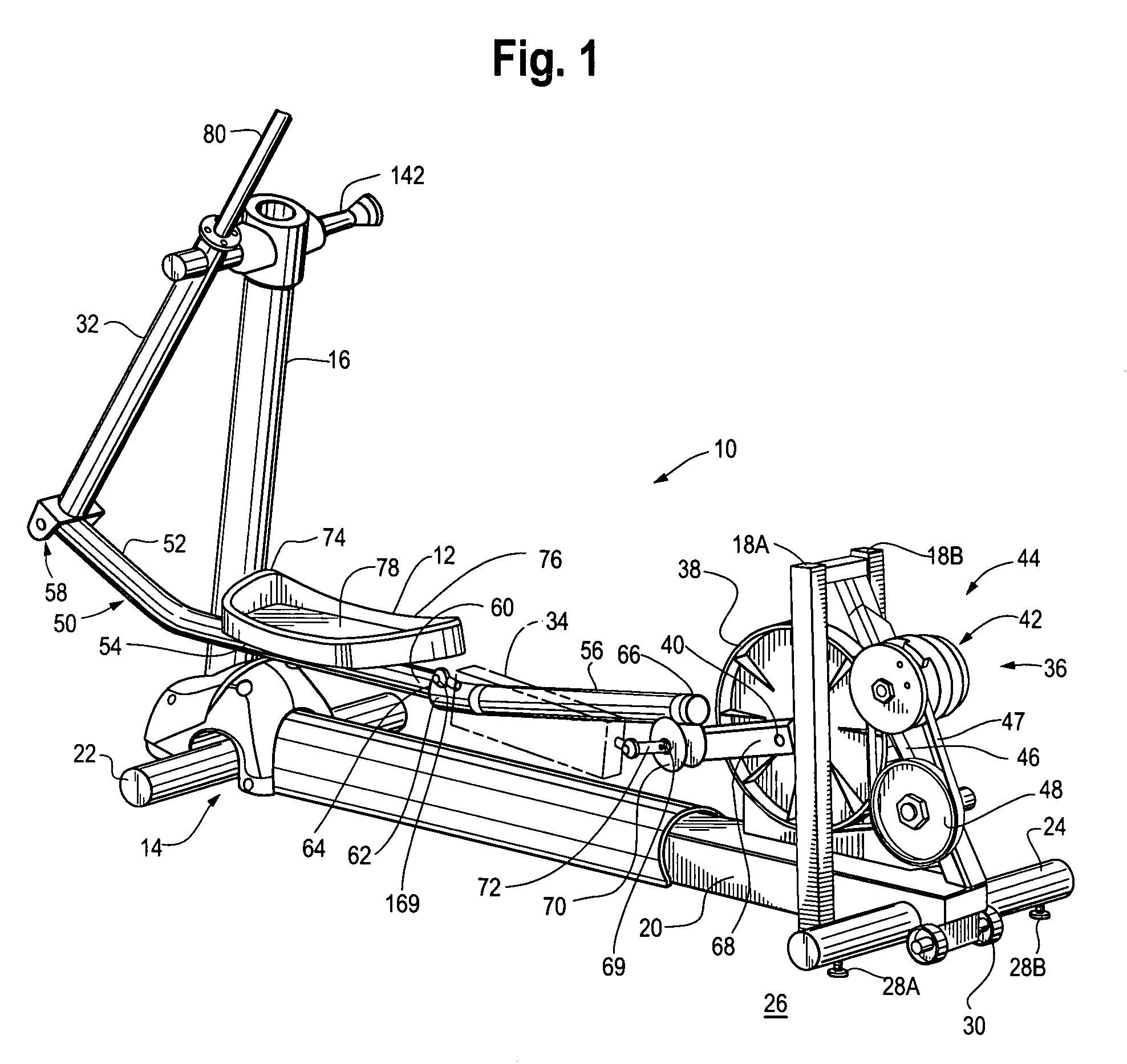 Elliptical step distance measurement