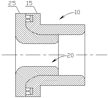 A stacked parallel mold