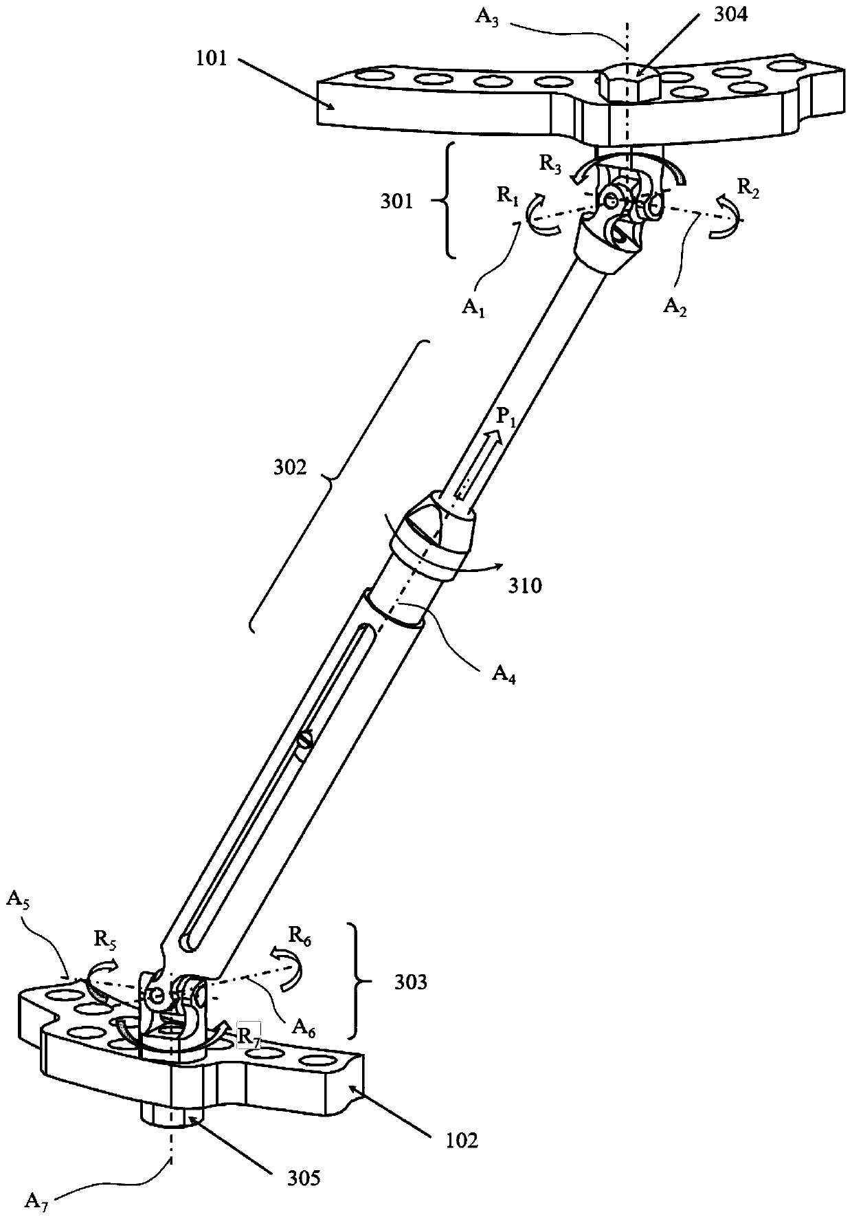 Bone load detection method based on six-axis parallel external bone fixation device