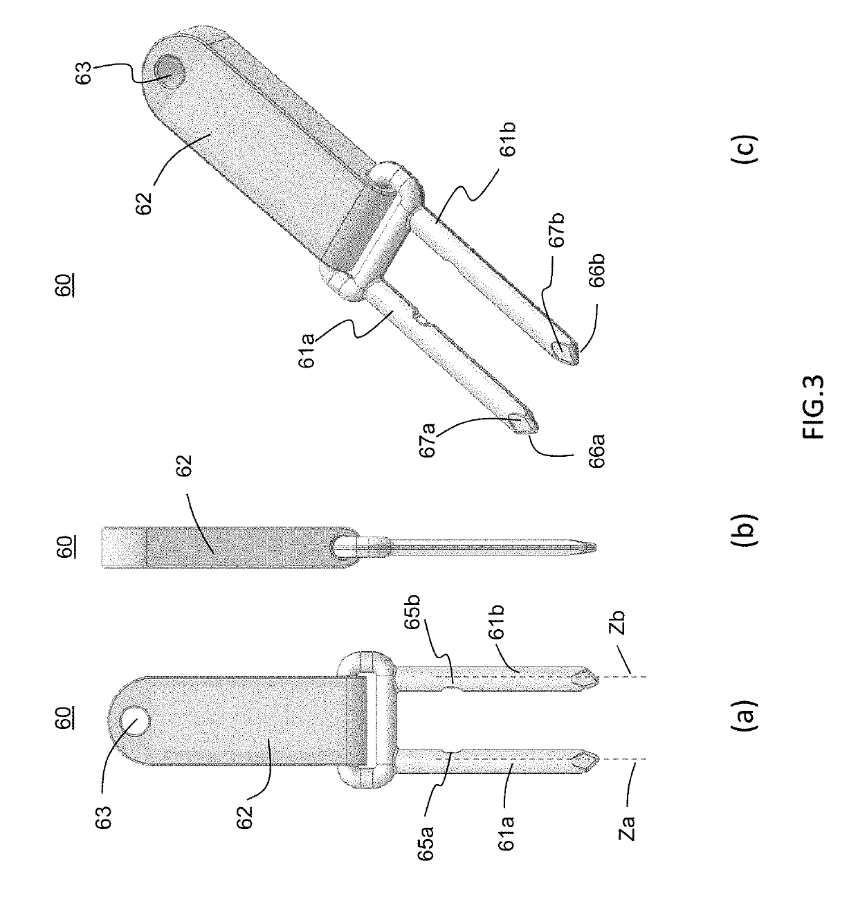 Key for actuating a plurality of humanoid robot mechanisms