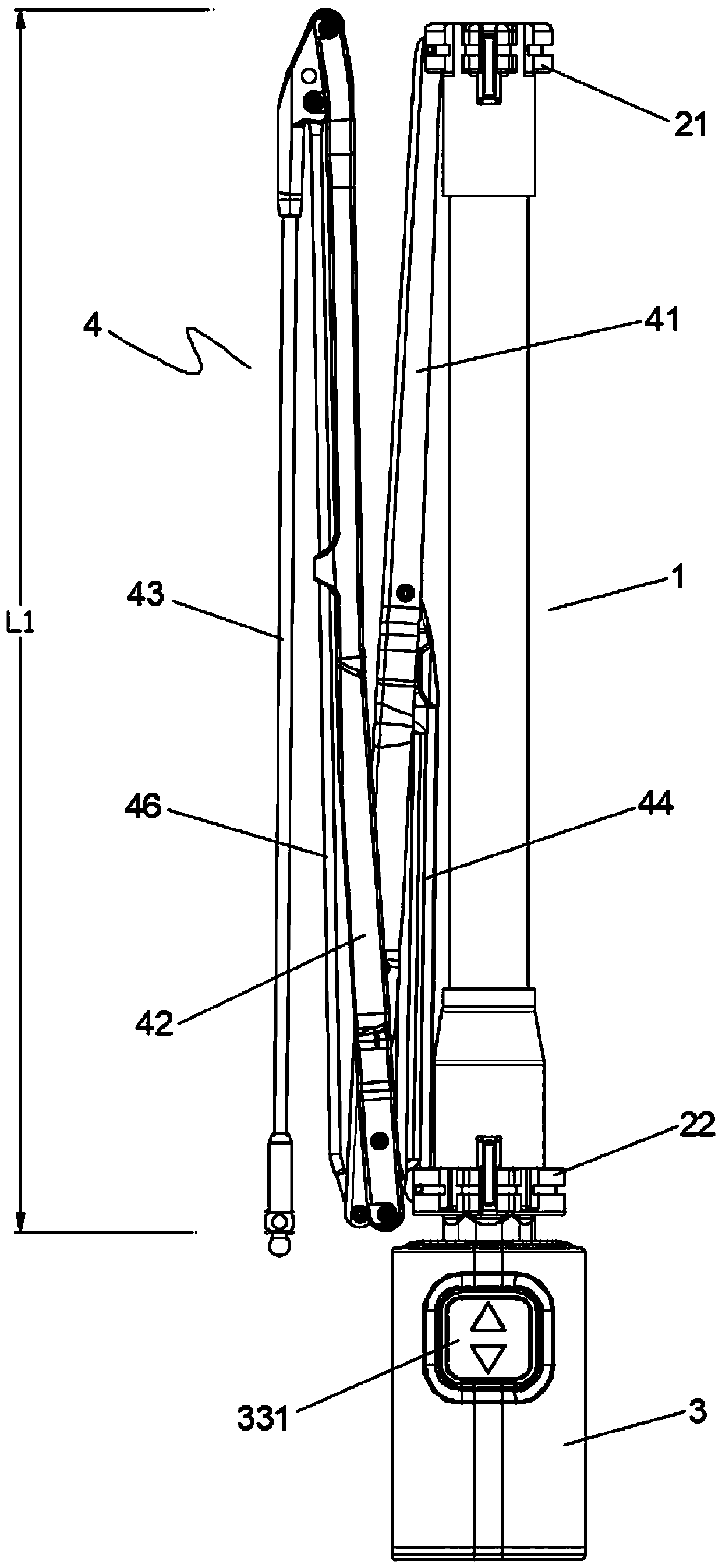 Automatic opening and closing multi-folding umbrella with short umbrella closing length