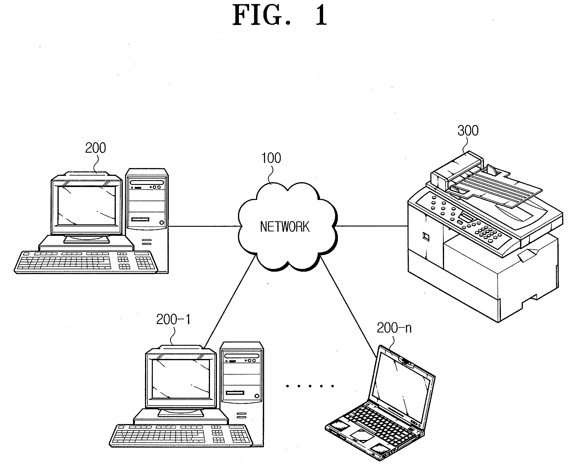 Network printer and network printing method of restricting host from using network printer