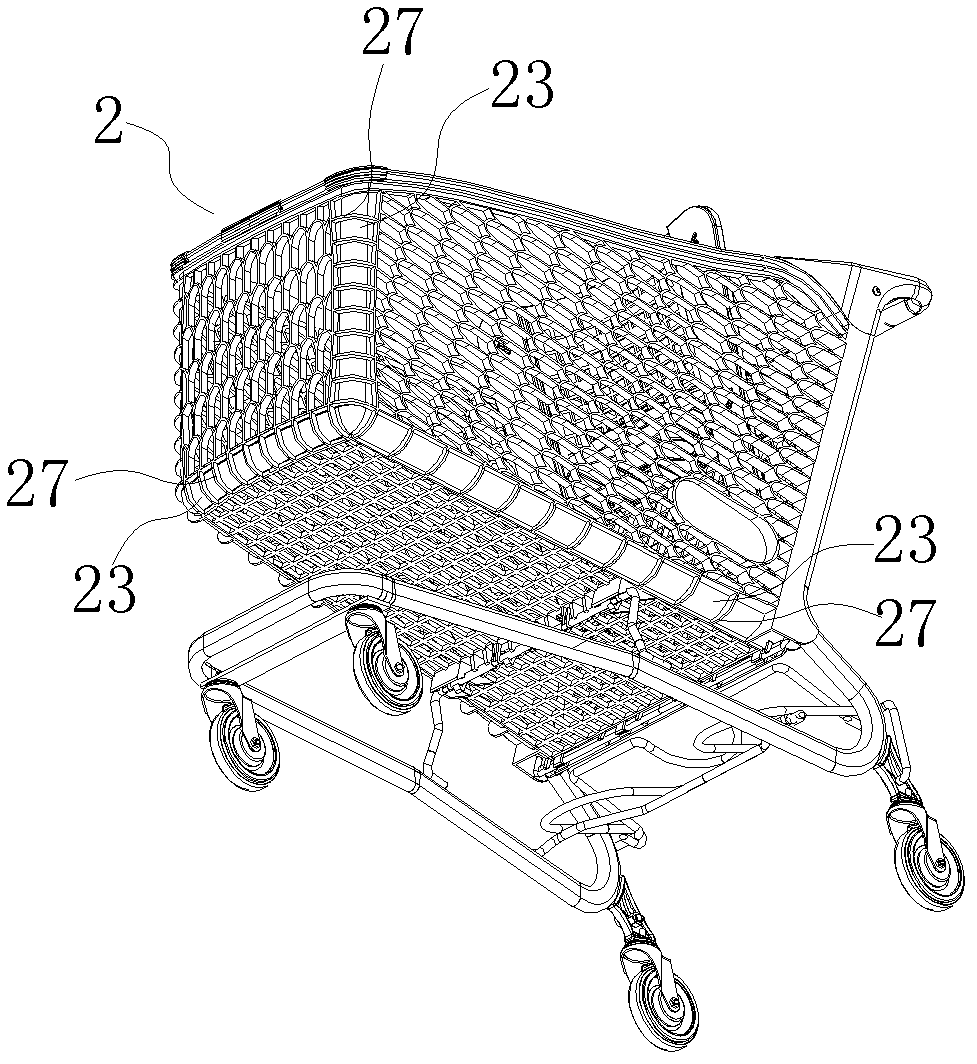 Novel supermarket shopping cart