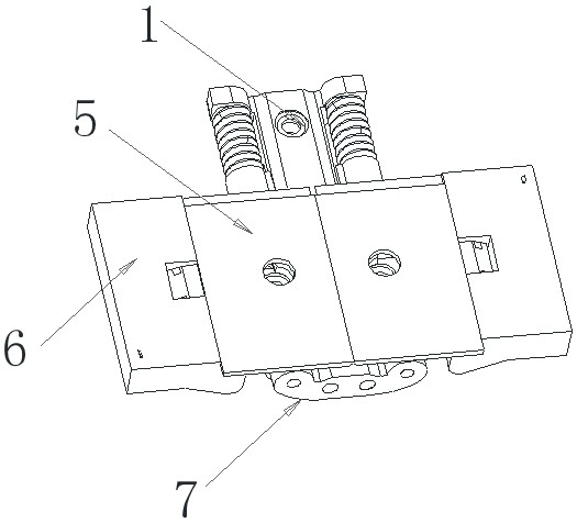 Lateral movement type bending hinge of flexible screen folding mobile phone