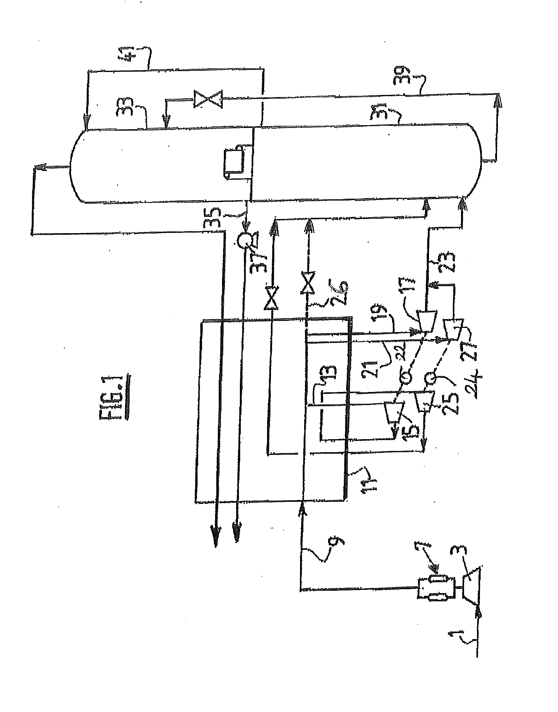 Method for producing a pressurised air gas by means of cryogenic distillation