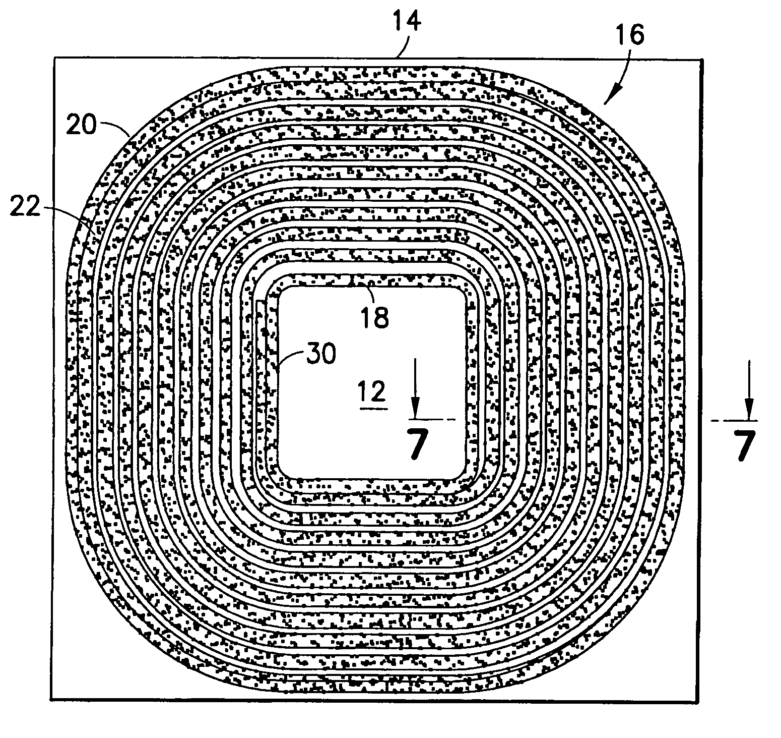 Passivation structure with voltage equalizing loops