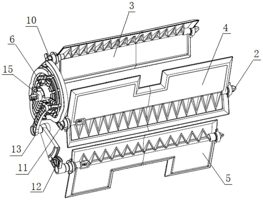 Double-sided mode disc air conditioner control mechanism