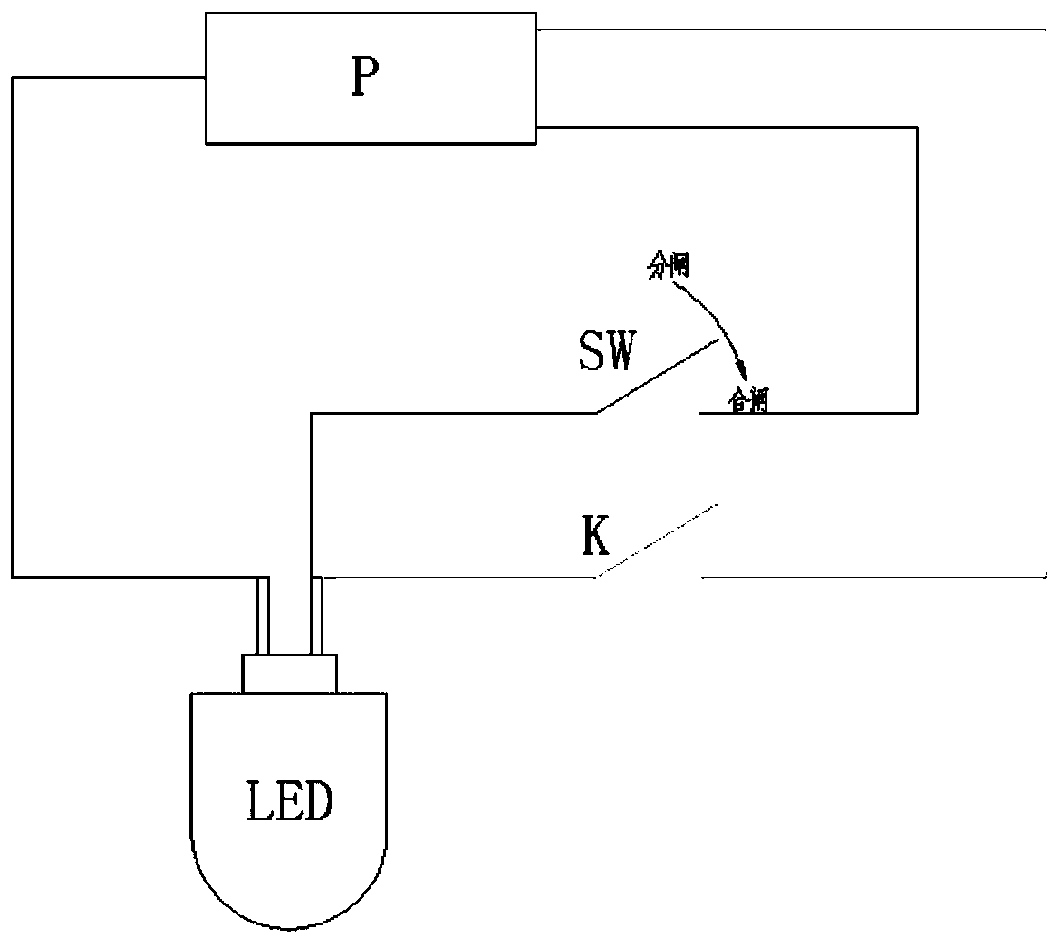 Observation window lighting device for ring network cabinet