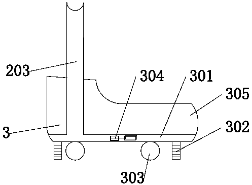 Auxiliary walking device for user with ankle injury