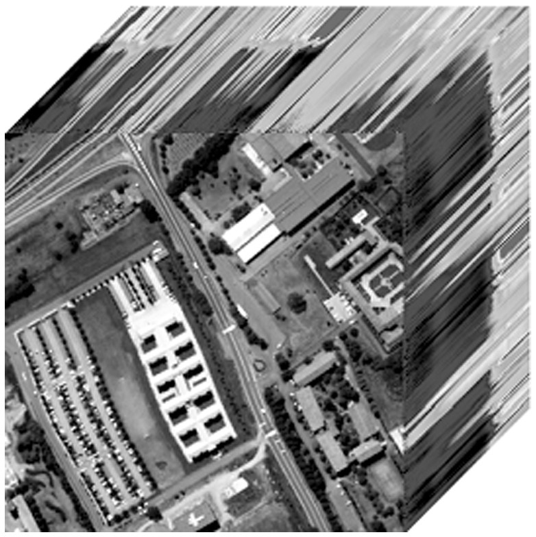 Hyperspectral and panchromatic image fusion method based on cascade network