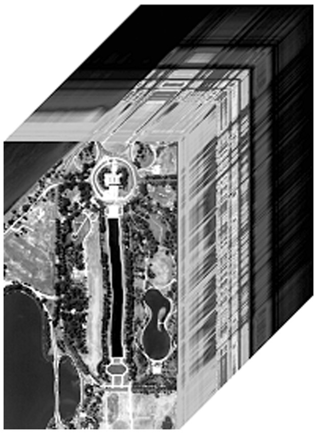 Hyperspectral and panchromatic image fusion method based on cascade network