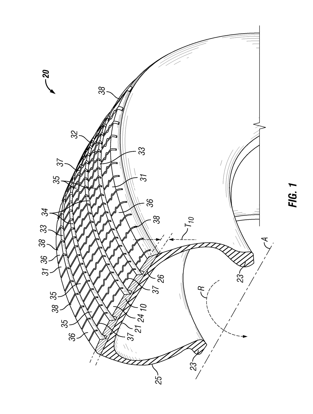 Tire tread with improved dry/snow traction