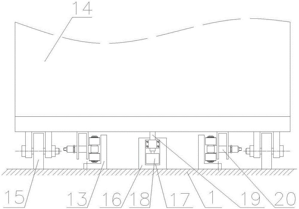 Loading and unloading structure of refrigeration carriage