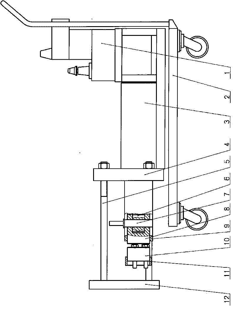 Hydraulic bearing mounting/dismounting machine