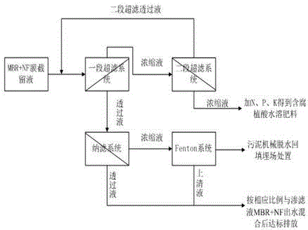 Method for extraction of humic acid in high-concentration divalent-ion leachate MBR + NF concentrated liquid