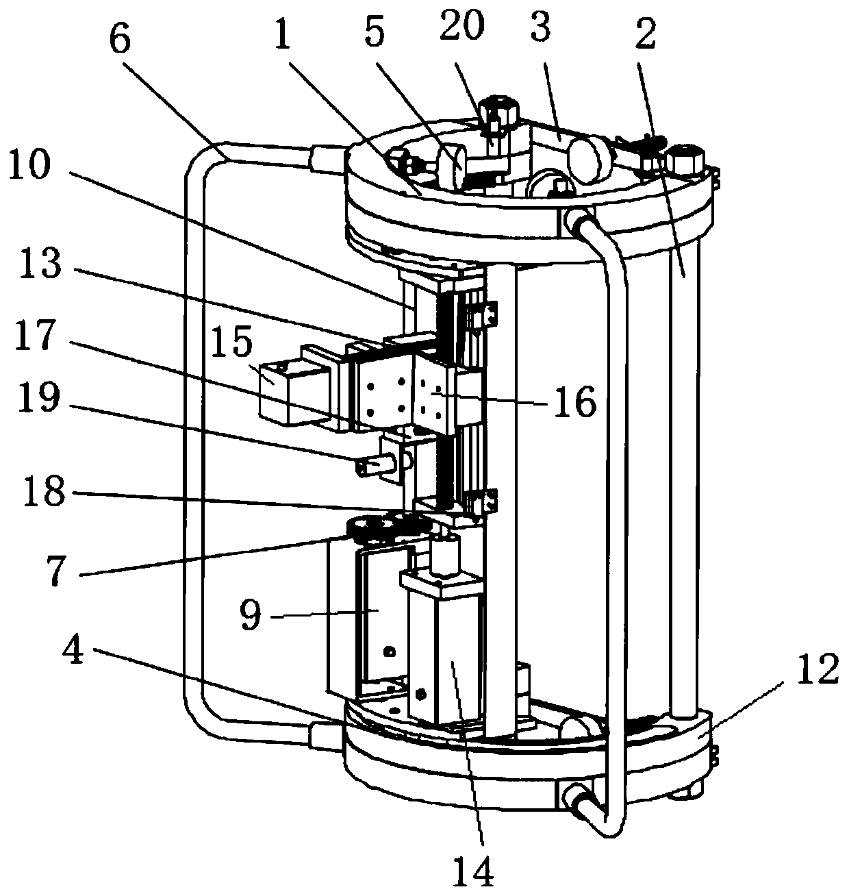 Rubber tapping robot control system and method