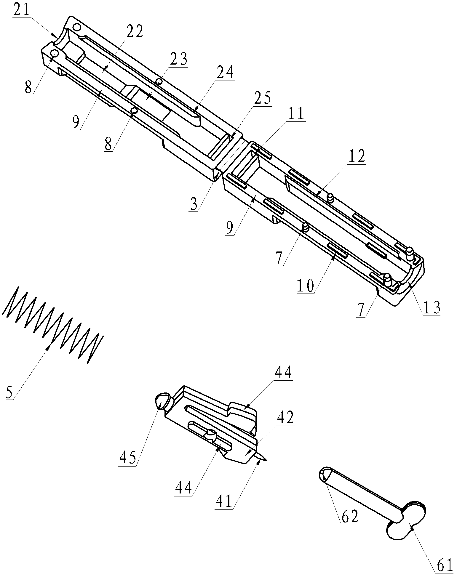 One-piece type welding-fixation disposal blood taking needle