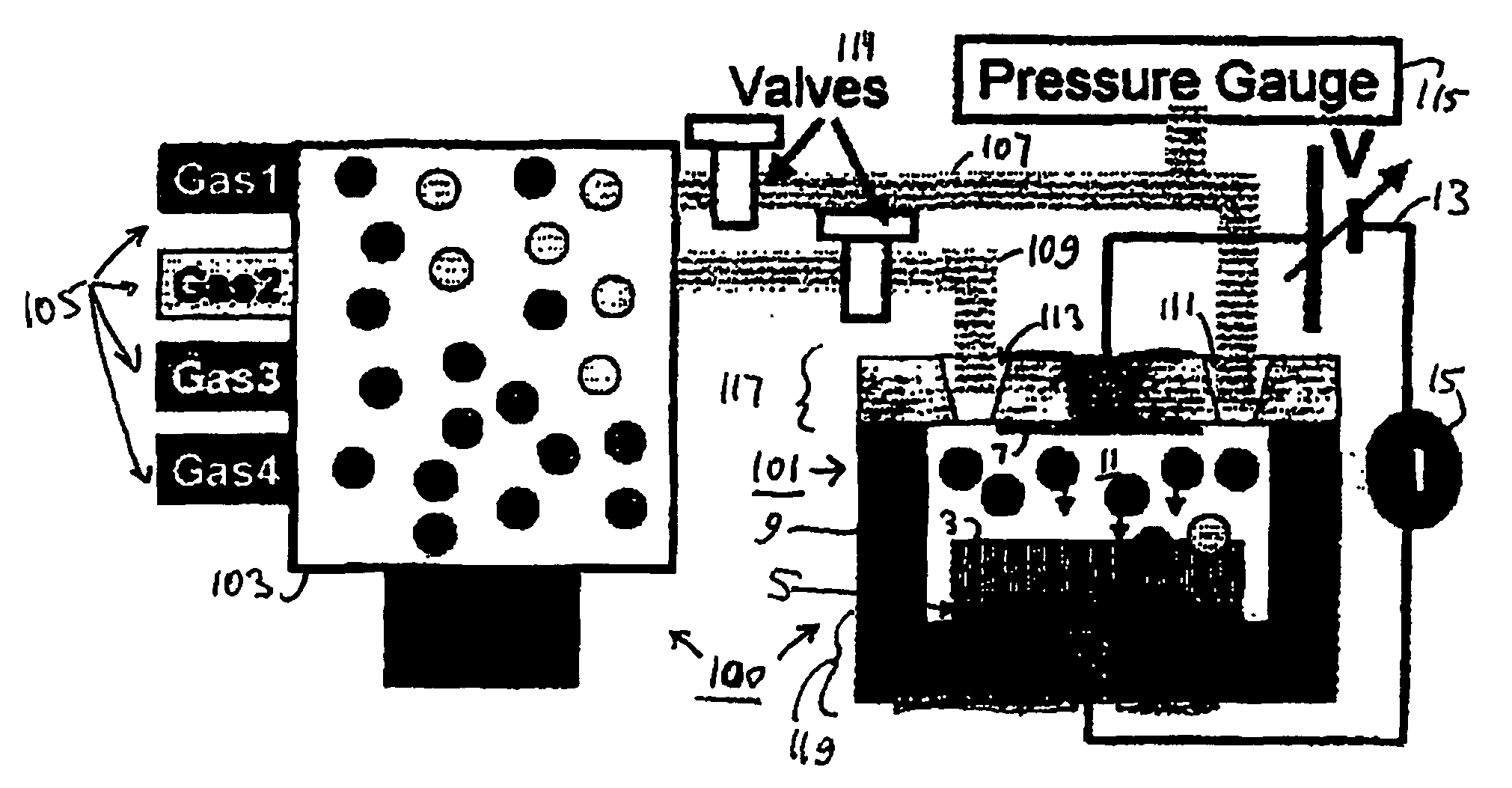 Miniaturized gas sensors featuring electrical breakdown in the vicinity of carbon nanotube tips