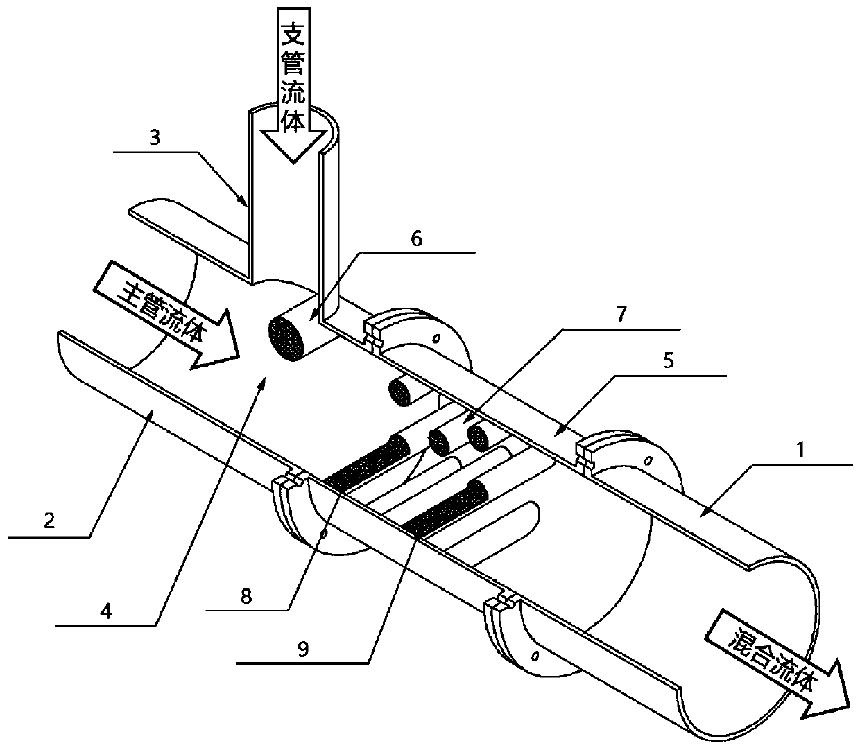 Branch-shaped channel structure for inhibiting fatigue damage