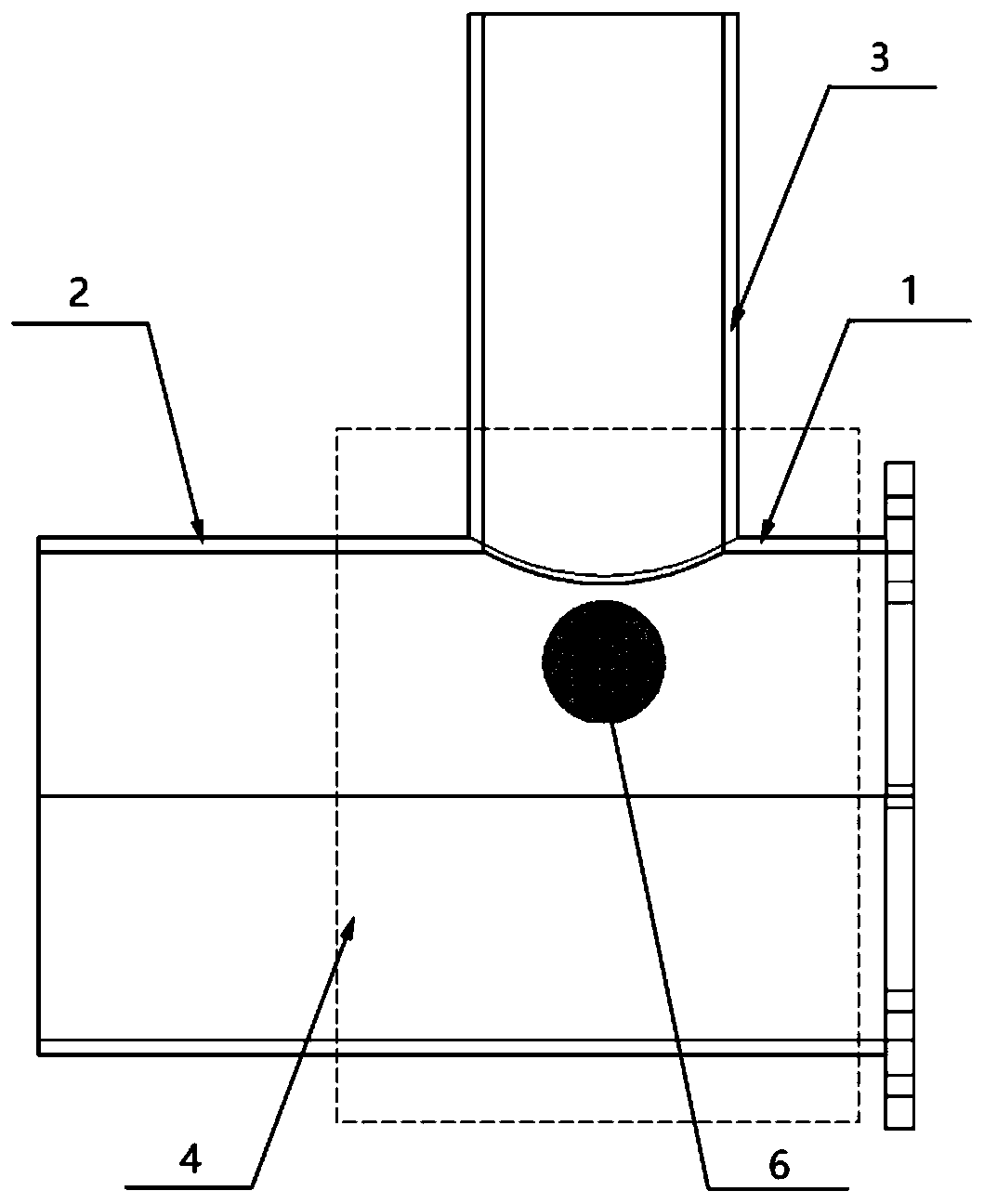 Branch-shaped channel structure for inhibiting fatigue damage