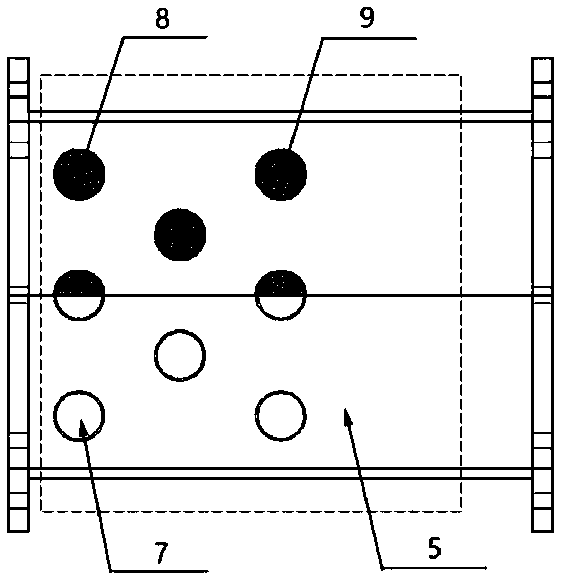 Branch-shaped channel structure for inhibiting fatigue damage